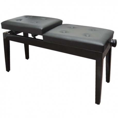 BANCO PARA PIANO CON "DOBLE" ASIENTO AJUSTABLE