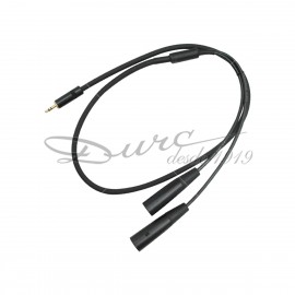 CABLE AUXILIAR (1 MTS) PLUG 3.5 ESTEREO / 2 XLR MACHO