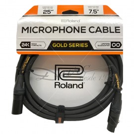 CABLE MICROFONO (7.5 MTS) XLR MACHO / XLR HEMBRA SERIE GOLD