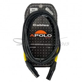 CABLE MICROFONO (3 MTS) XLR MACHO / XLR HEMBRA