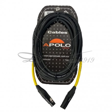 CABLE MICROFONO (6 MTS) XLR MACHO / XLR HEMBRA