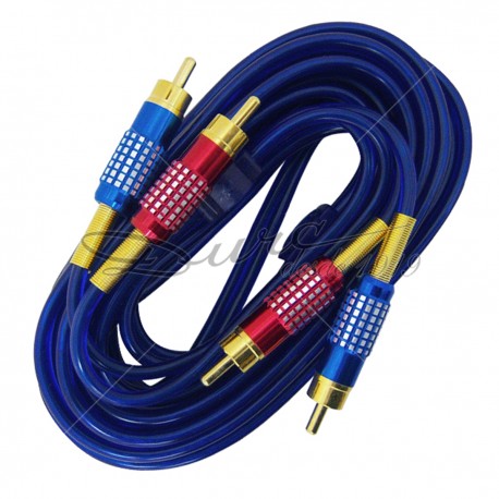 CABLE AUDIO (3.6 MTS) 2 RCA / 2 RCA