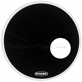 PARCHE 22" BOMBO RESONANTE (NEGRO) 1 CAPA SERIE RESONAT BLACK ORIFICIO 4"