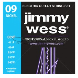 CUERDAS GUITARRA ELECTRICA NICKEL (.09-.042) JUEGO 6 PIEZAS