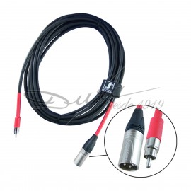 CABLE AUXILIAR (6 MTS) XLR MACHO / RCA