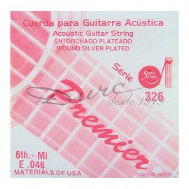 CUERDA 6 E (MI) .048 ACERO GUITARRA ACUSTICA