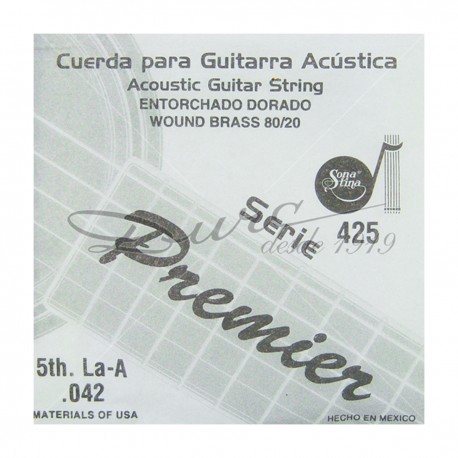 CUERDA 5 A (LA) .042 BRONZE GUITARRA ELECTROACUSTICA