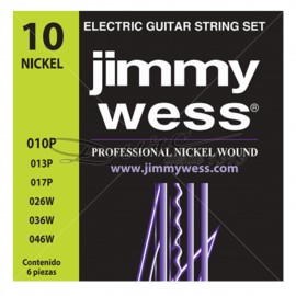 CUERDAS GUITARRA ELECTRICA NICKEL (.010 - .046) JUEGO 6 PIEZAS