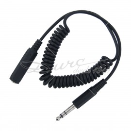 EXTENSION ESPIRAL PLUG 6.3 STEREO /  HEMBRA PLUG